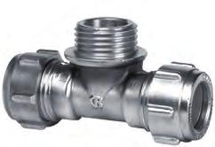 Conex Compression Accesorios de Latón CROMADO unión por compresión Acessórios de Latão CROMADO união por compressão 6 Te Macho con rosca cilíndrica Tê Macho com rosca cilíndrica --/2 0 EE336-- 8,6 3