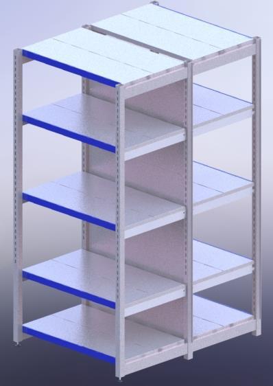 4C Centro 170cm com 4 bandejas 50cm Rack