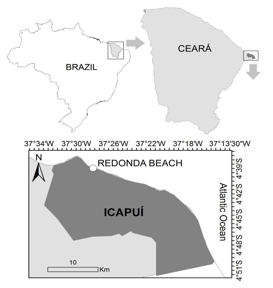 21 Figura 1- Localização de Redonda, município de Icapuí, comunidade pesqueira onde foi realizado o estudo. Fonte: A autora.