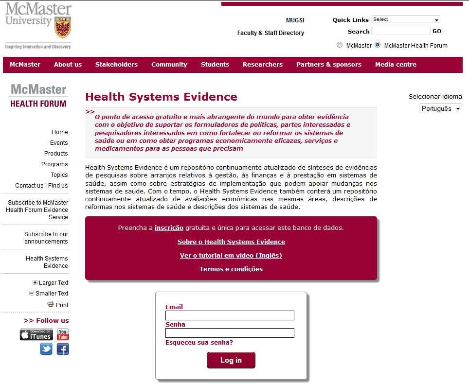 Health Systems Evidence