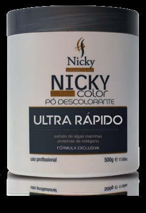 tamanho único: 500 G ULTRA RÁPIDO Com sua rapidez, eficácia e a tecnologia, o pó mistura-se com facilidade na água oxigenada, criando um creme de excelente utilização em processos