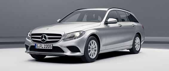 O estilo expressivo da Linha AMG confere ao exterior do Classe C uma nota desportiva exclusiva.