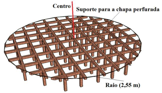 raio máximo de 2,5 m. A forma geométrica do tanque secador poderá ser a mais variada possível.