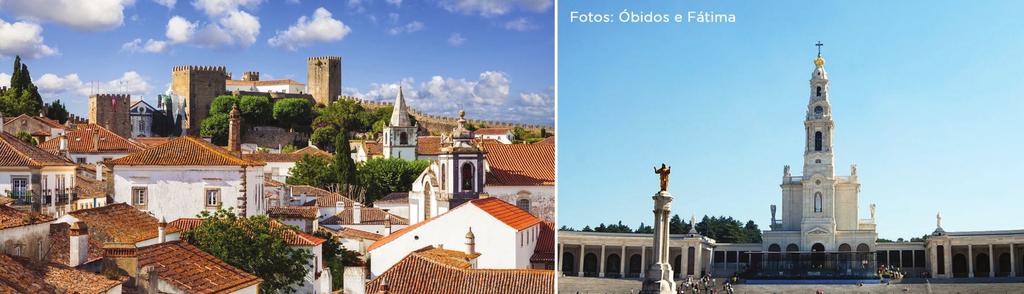 19 de Janeiro de 2019 Sábado FÁTIMA BATALHA ALCOBAÇA NAZARÉ ÓBIDOS - LISBOA Café da manhã no hotel. Visita a Batalha, cidade a 100km de Lisboa e rica em monumentos e mosteiros medievais.