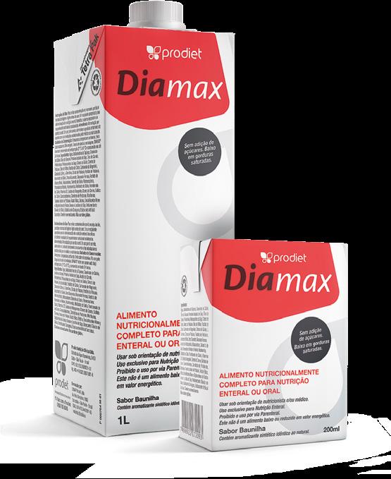 NOVO DIAMAX Fórmula especializada, eficaz no controle glicêmico. INDICAÇÕES: Controle glicêmico e prevenção das complicações do diabetes.