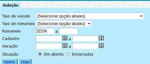 Carimbar o Romaneio de Carregamento (RQLOG-09) e preencher a data e