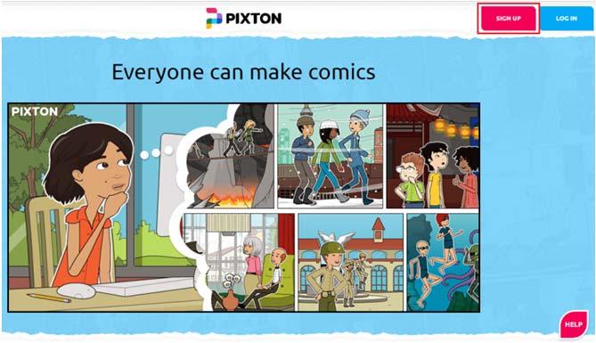 1. Introdução O Pixton é uma ferramenta online que permite a criação de histórias em quadrinhos. Possui uma grande variedade de cenários, objetos e personagens.