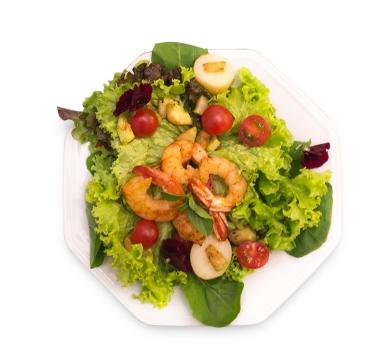 Saladas SALADA ITALIANA Mix de folhas verdes com ricota, parmesão ralado azeitonas tomate seco e crótons SALADA BEACH FOLHAS Mix de folhas