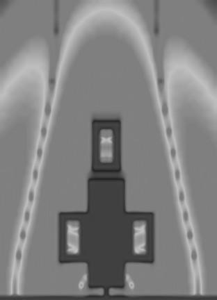 Ata moopolo plaar com três lmtos parasitas quadrados d spssura mm, a um distâcia d = mm da ata d lado a. Fig. 4. Diagrama d irradiação da ata m dbi para a frqüêcia d 3 GHz, o plao xy. B.