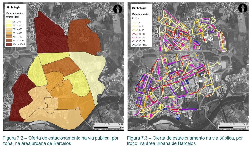 Oferta de Etacionamento Oferta na via pública Fonte: Atkin e Way2Go (2013) Etudo de Mobilidade