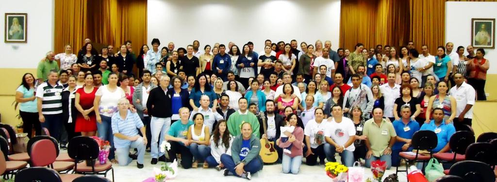 a ETAPA DO ENCONTRO DE CASAIS COM CRISTO (ECC) Nos dias 17, 18 e 19 de outubro, na Escola Social Sagrado Coração de Jesus - Piraquara, aconteceu o Encontro de