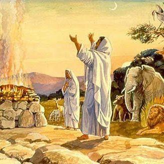 Noé - Propósito do sacrifício 20 Em seguida, Noé construiu um altar ao