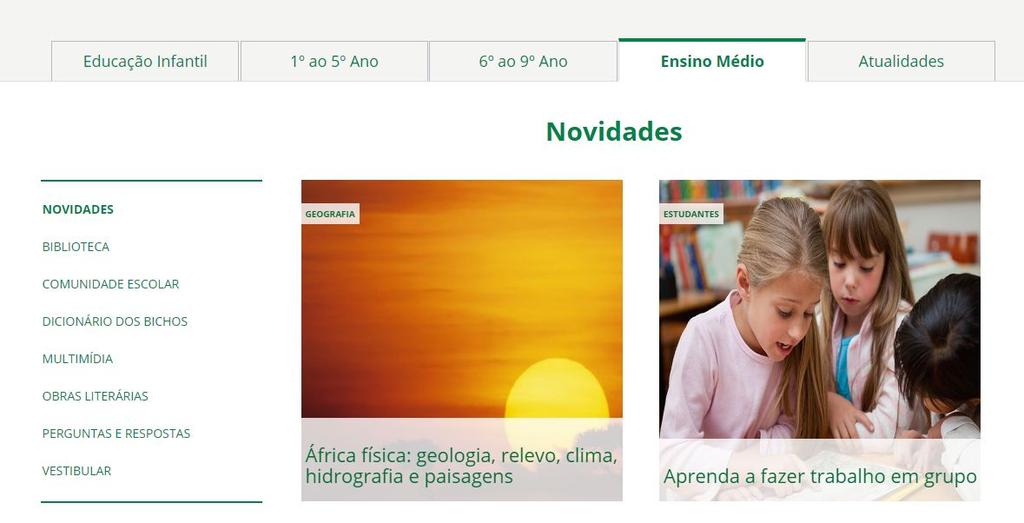 Conteúdos Digitais Alunos