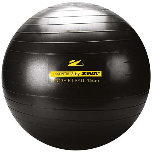 BOLA DE PILATES Com capacidade de suportar até 300Kg de impacto, a bola de pilates Ziva possui sistema anti-estouro,