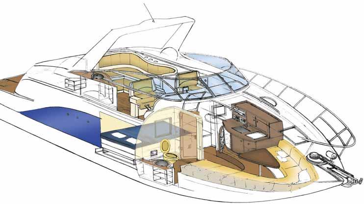 Não é um item de série, mas vale a pena colocá-la na lista de opcionais, porque aumenta bastante a área do cockpit, facilitando o contato com o mar e os mergulhos.