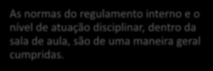 de atuação disciplinar, dentro da sala de