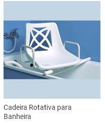 Cadeira Rotativa para Banheira Cadeira em PVC com estrutura em aço lacado. Tamanho universal.