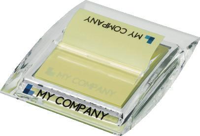 Sticky Notes DISPENSER ACRÍLICO 01 bloco de SN 75 x 75 mm Z-Notes