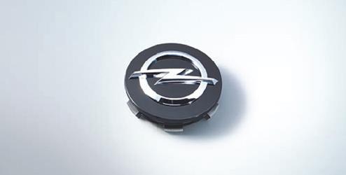 50 Tampa do cubo da roda para jante de liga leve Opel que completa o aspeto desportivo do seu ADAM.