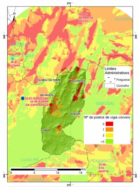 2.3 Sistema de monitorização, alerta e aviso Fonte: PMDFCI de Belmonte (CMDFCI, 2006) Figura 5.