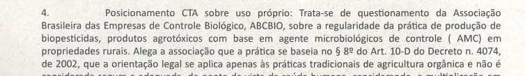 Uso Próprio de Agrotóxicos e