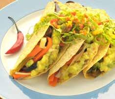 .. R$ 58 Triângulos de tortillas de milho crocantes, chilli de proteína de soja, queijo prato derretido, guacamole e pico de gallo Tacos Vegetais Nachos Rivera