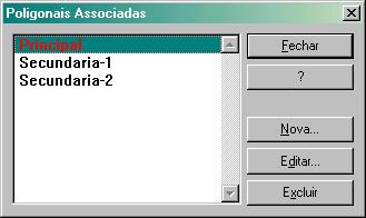 poligonais associadas à caderneta.