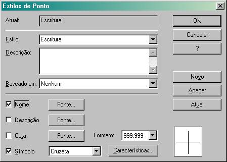 Para o campo Face escolha Times New Roman, para Altura, digite 3,00, para largura, digite 2,00.