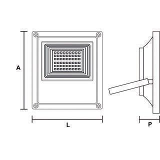 DE COR 7899677101553 RG RFE10W-1 10W 950lm 127V 220V 50/60Hz 6500K 120 Alumínio 120 125 35 7899677101652 7899677101669 7899677101676 7899677101683 7899677102291 RG RFE20W-1 20W 1800lm