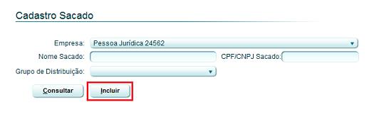 vinculado; "CPF/CNPJ sacado": Deverá informar o número do CPF/CNPJ do sacado; "Nome": Deverá informar o nome completo do sacado a ser