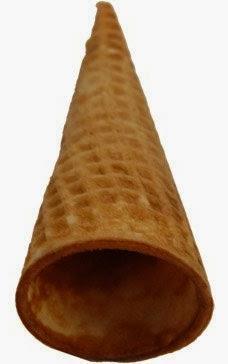 A figura abaixo é uma casquinha de sorvete que lembra o formato de um sólido