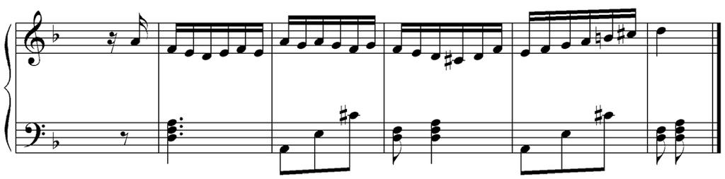 PERCEPÇÃO MUSICAL - 2 a Etapa - Parte escrita 7 QUESTÃO 07 Você ouvirá o trecho musical que está transcrito neste pentagrama: Após a audição desse trecho, responda: 1.