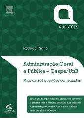 questões Administração Geral e Pública Cespe/UnB Mais de 900 questões comentadas Administração de Recursos Materiais