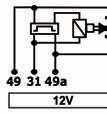 P205 TRP 111.212 Relé Pisca 12V 4 terminais hybrid, caneca de 30mm para LED TRP 119.