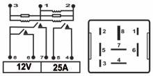 Relés Temporizadores Timer Relays LINHA LEVE Light Vehicle Line TRT 150.411 Relé Temporizador, 5 terminais sem suporte de fixação 12V com caneca de 40mm TRT 150.