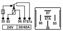 Relés Auxiliares Auxiliary Relays LINHA PESADA Heavy Duty Line TRA 724.