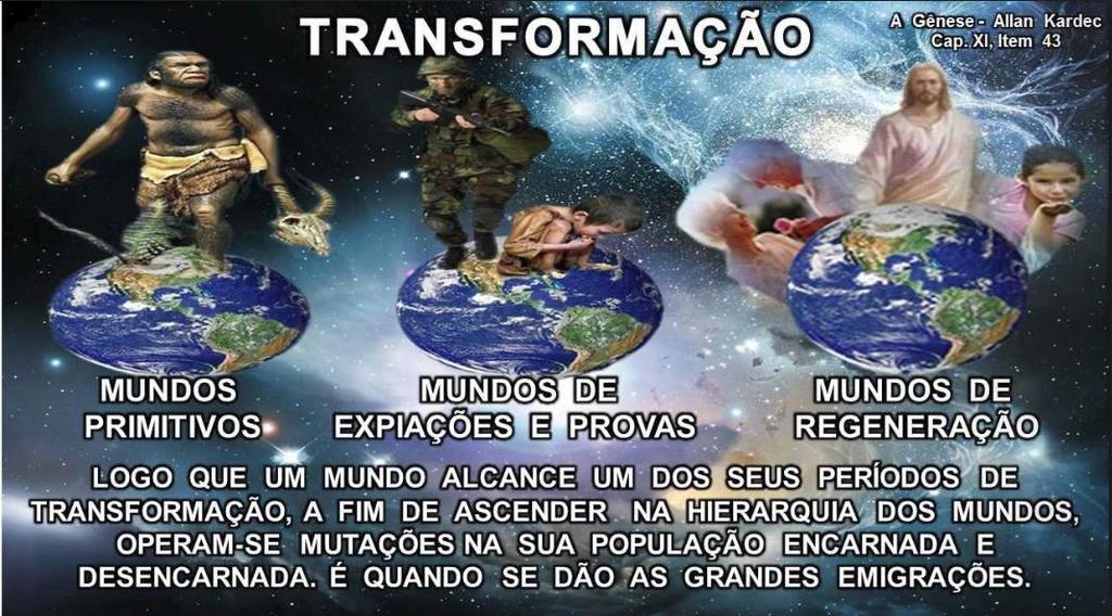 E nós? Estamos preparados para esta transição? Perguntas valendo ponto: Quais são os valores que devemos conquistar e fortalecer em nós a fim de nos tornarmos aptos a uma vaga no mundo de regeneração?