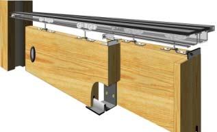 porta: 23 mm R$ 3,05 Kit de suportes de embutir em portas de madeira Suportes de embutir no topo da porta permitindo reduzir a distância da porta ao trilho