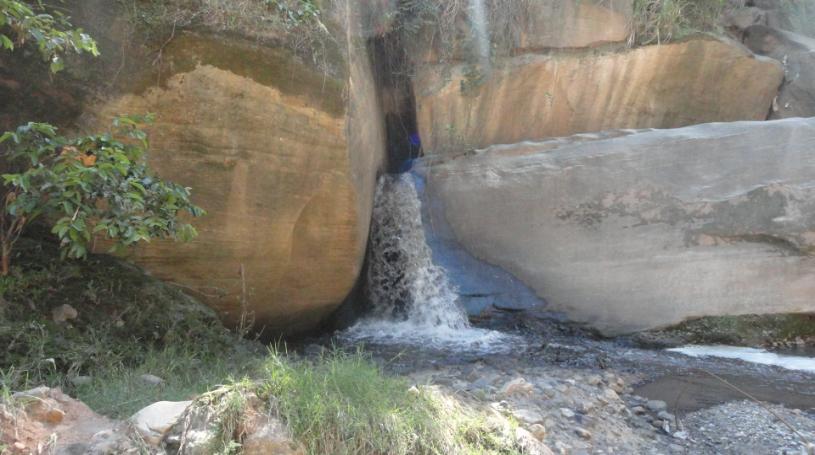 O primeiro ponto (P1) localiza-se no rio Piracicaba a montante do Córrego Carneirinhos, caracteriza-se pela presença de mata ciliar fechada e pela cor amarelada da água.