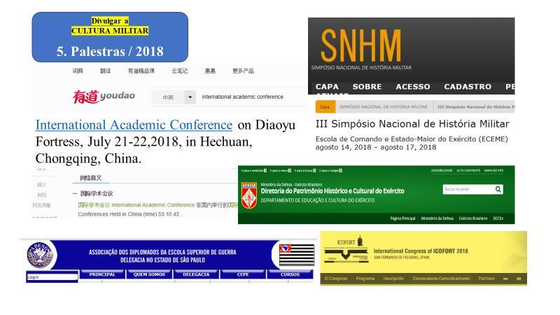 O 2º semestre de 2018 inicia-se promissor, com palestras previstas em Hechuan, China (International Academic