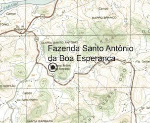 / fazenda de café proteção existente / proposta nenhuma proprietário particular fonte: IBGE - Sapucaia Fazenda Santo Antônio da Boa Esperança, fachada