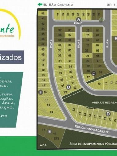 Terreno Loteamento Novo Horizonte - Lote 06 Quadra 6330 Lote 06 Quadra 6330 Terreno plano -.