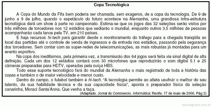 QUESTÕES DE PORTUGUÊS BANCA : EPL - CONCURSOS 1.