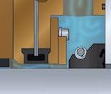 Fácil manutenção do sistema de vedação DryMax. Anel de vedação de ar inflável auto-retráctil.