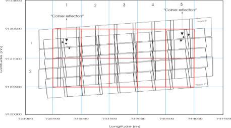 3.3 Mosaicagem e geração das curvas de níveis A radiometria do radar sofre bastante influência da topografia do terreno, principalmente devido à geometria de visada lateral utilizada.