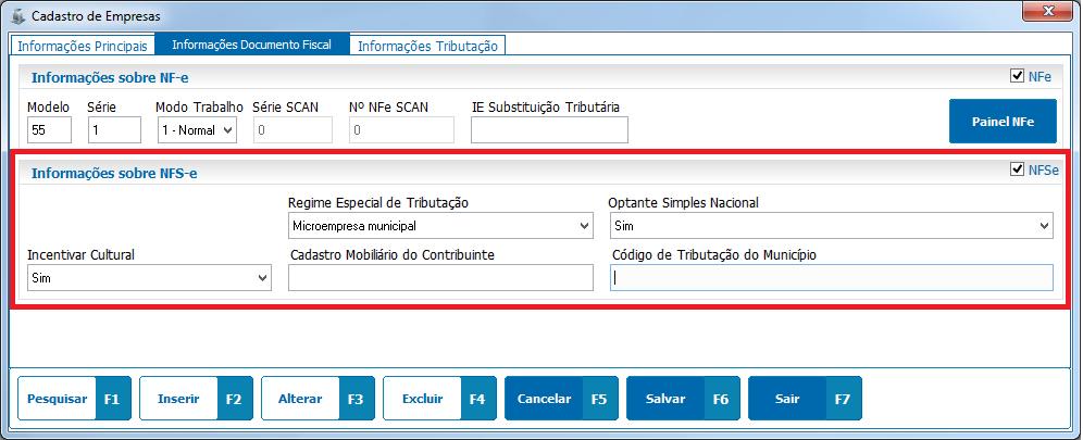 de documentos fiscais em suporte/utilitários