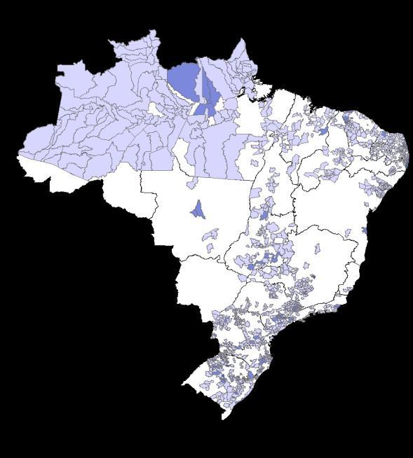Mercado Regional Atuação regional Responsável por boa parte da penetração do serviço no Brasil; Mercado de nicho, que pode ter foco em cobertura ou qualidade;