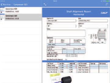 Pesquisar Toque no campo de pesquisa para separar os IDs de máquina na lista. c. Informações da máquina Selecione um ID de máquina para visualizar as informações da máquina correspondente. d. Novo alinhamento Toque para usar as informações da máquina mostrada como modelo para uma nova medição.