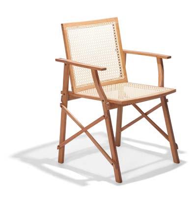 Maresias Chair with Arms - Straw Seat/Straw Backrest 82 cm 32.