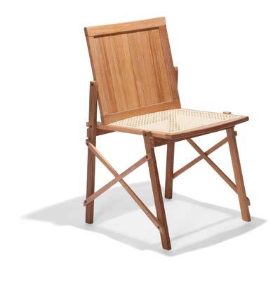 1/2 e Silla Maresias con Brazos - Asiento Paja/Respaldo Madera